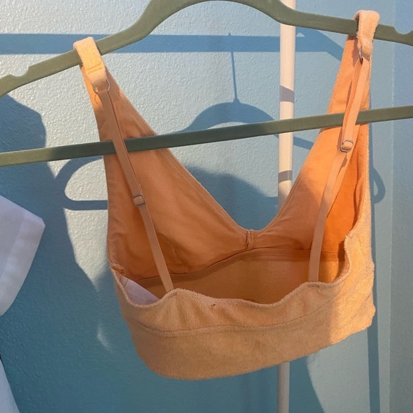 Towel material neon orange bra/top‎ - Picture 2 of 4